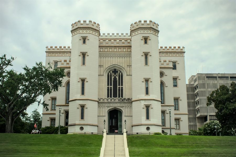 Gothic Revival Old Louisiana State Capitol in Baton Rouge